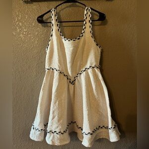 Finesse Lorene Ivory Tweed Mini Dress